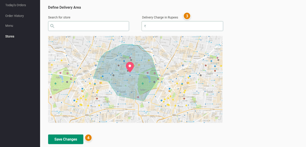 change delivery charges   1