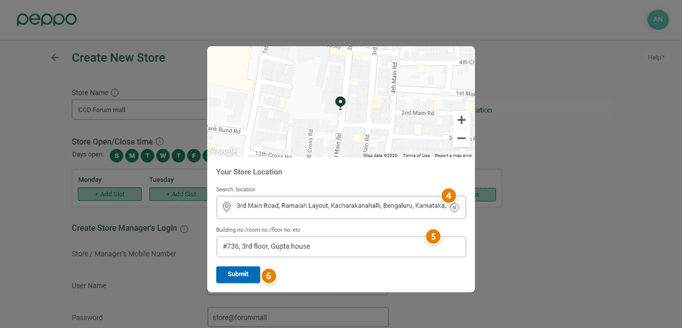4 set store s location